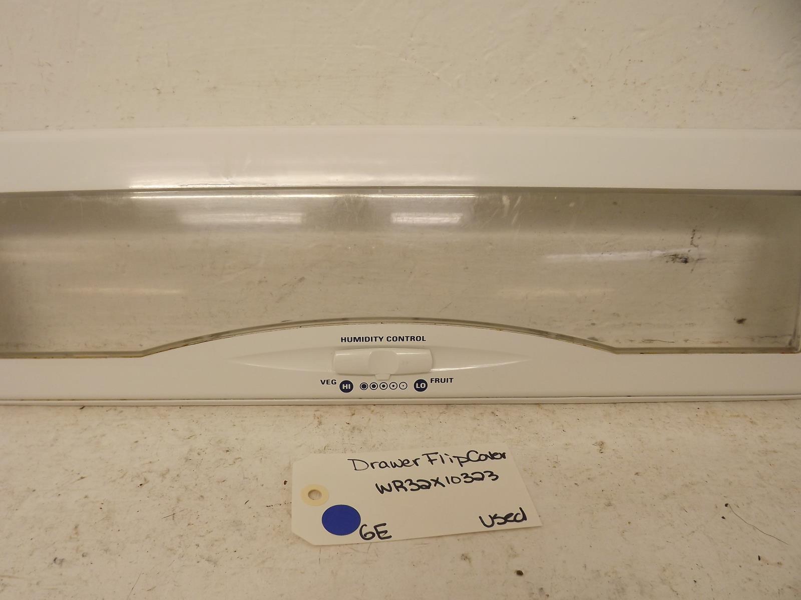 GE Refrigerator WR32X10323 Drawer Flip Cover Used GE Refrigerator WR32X10323 Drawer Flip Cover Used